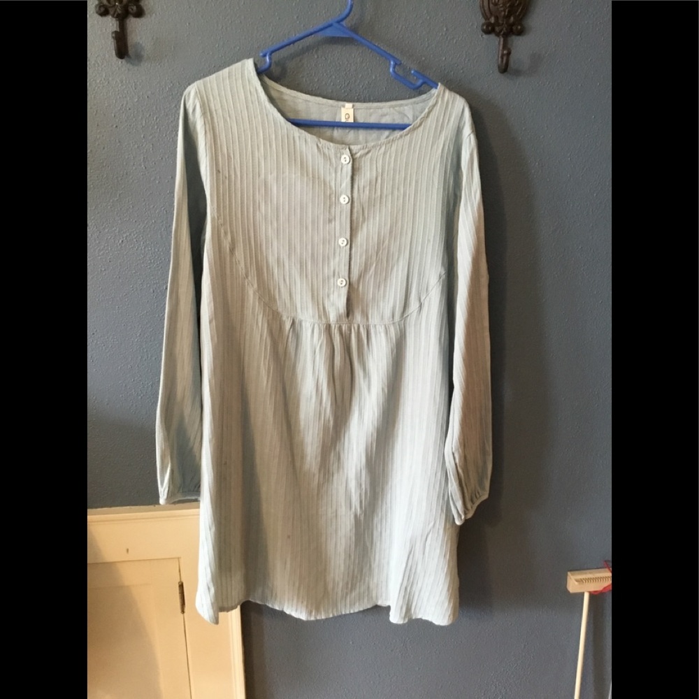 Blue Cotton  Shirt